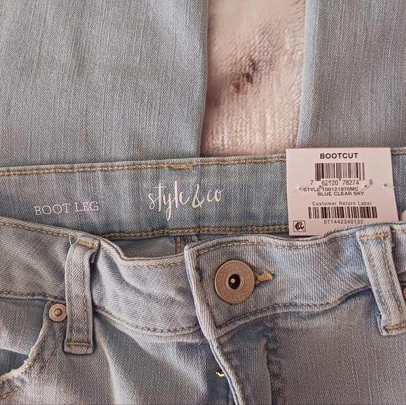 Style & Co High-rise  Boot Cut Jean's 10 NWT - Picture 10 of 11